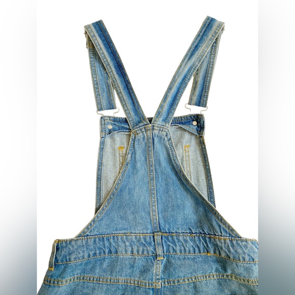 ✨Love Tree✨ Denim Overalls Mini Dress Size S - Picture 5 of 8
